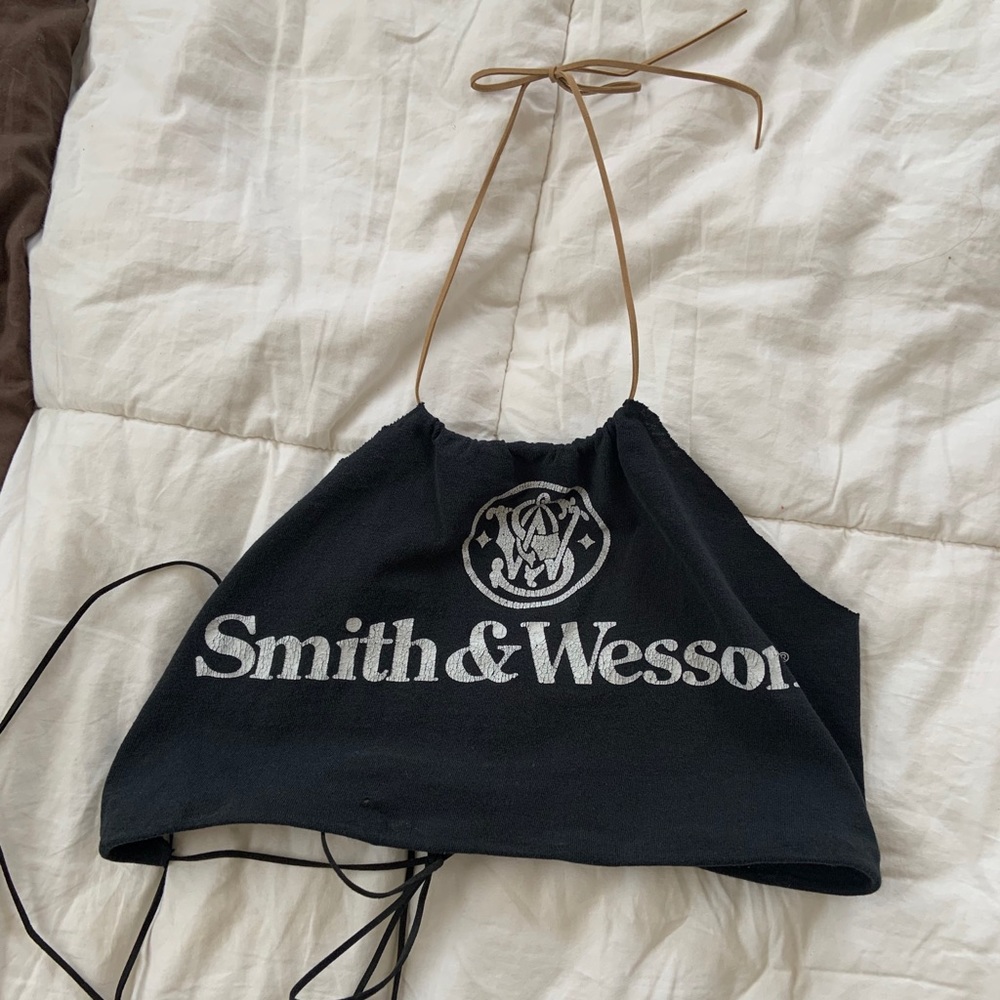 Handmade Smith&Wesson Barely There Crop Top